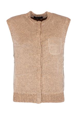Maglia in misto cotone e yak beige FABIANA FILIPPI | MAD266F112L7450157